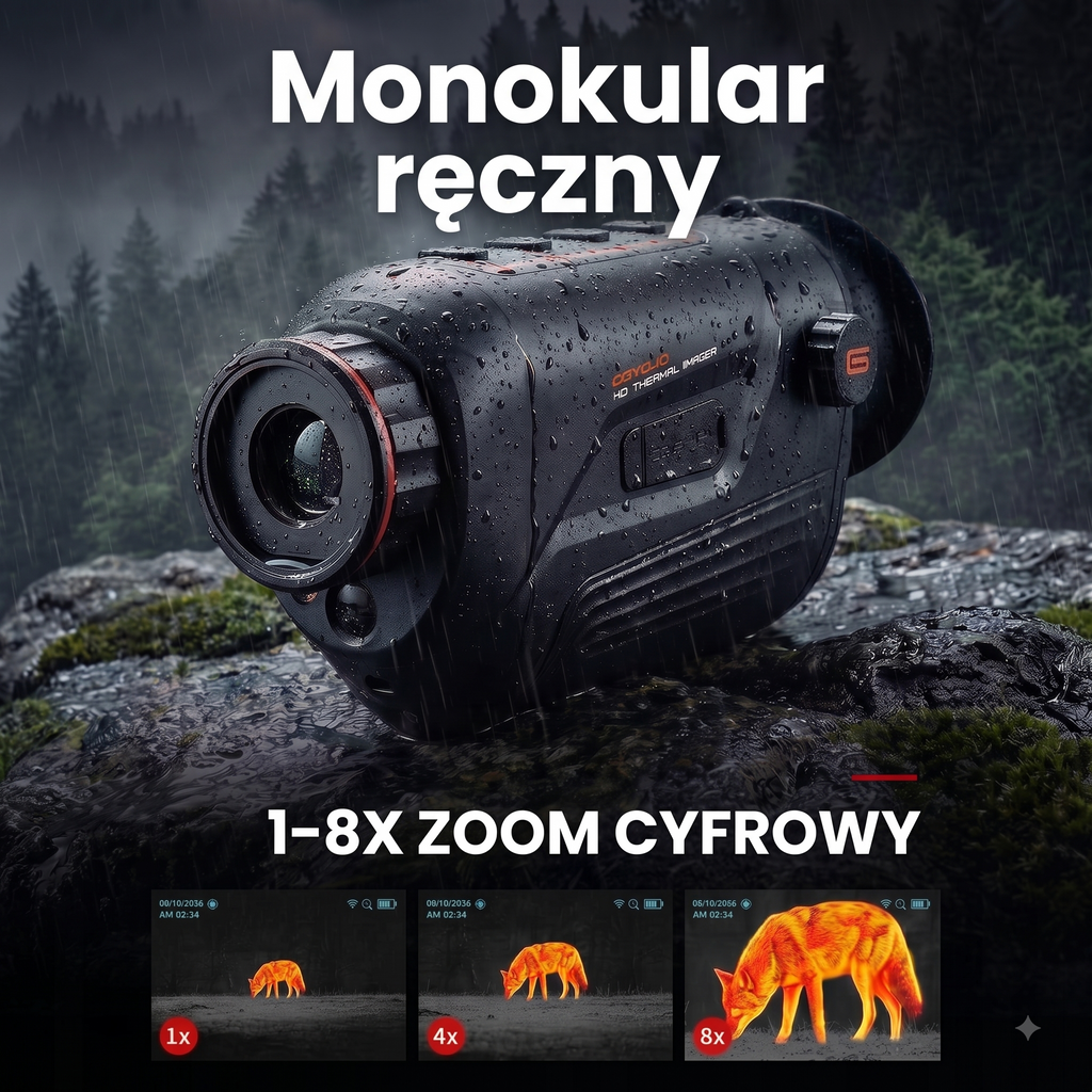 Zaawansowany monokular termowizyjny z wyświetlaczem